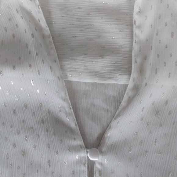Vintage Guess Short Sleeve Sheer Blouse - Picture 3 of 4
